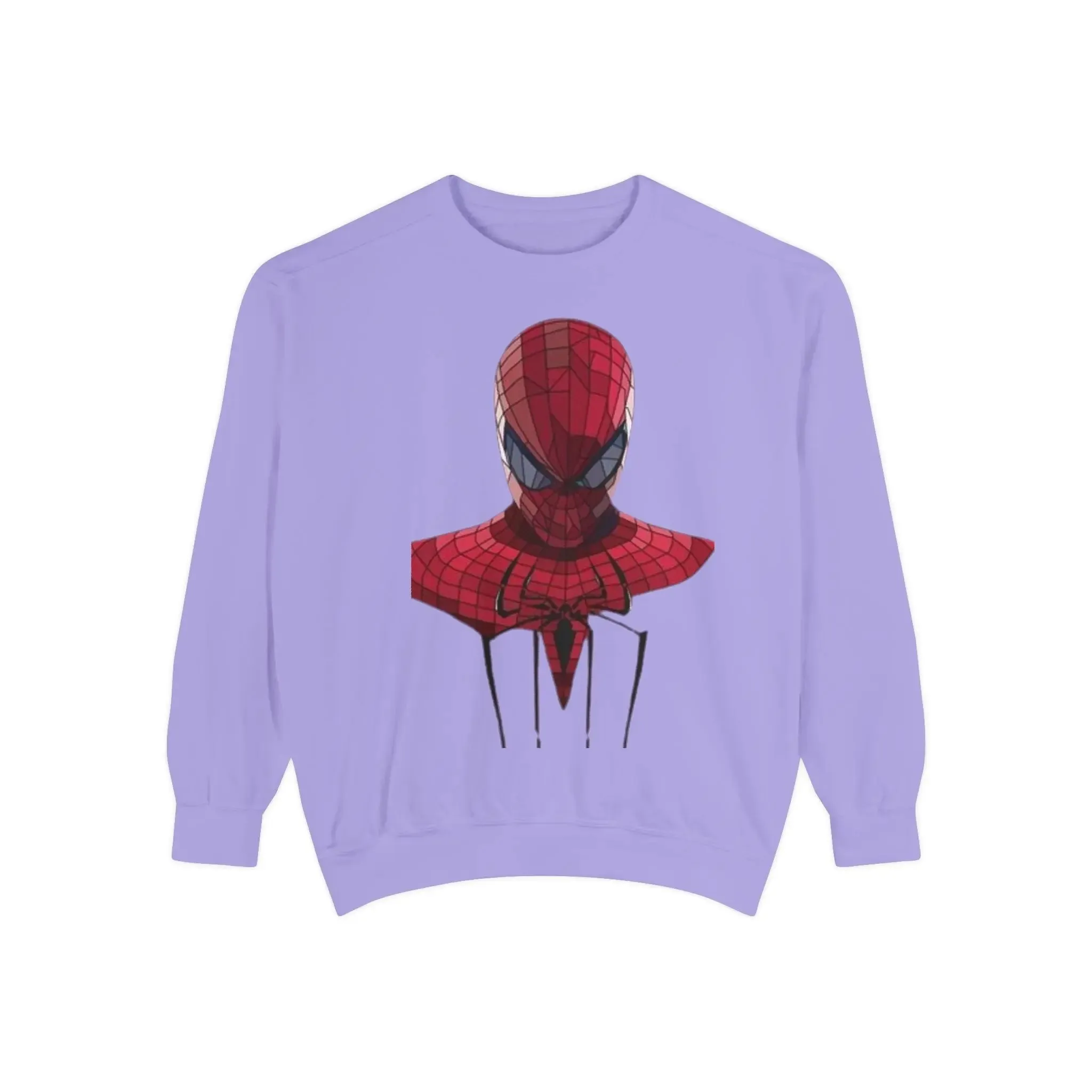 Garment-Dyed Spider-Man Sweatshirt for Fans – Cozy & Stylish Yellow Apparel