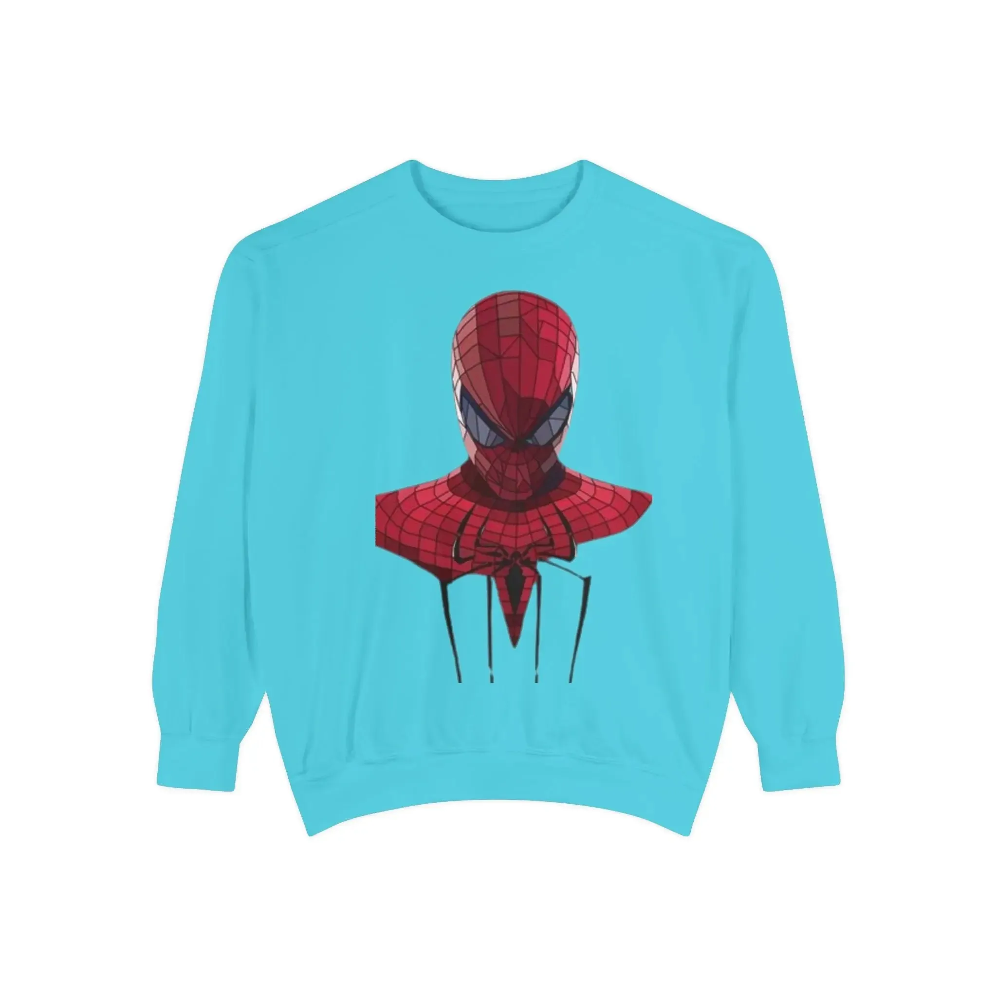 Garment-Dyed Spider-Man Sweatshirt for Fans – Cozy & Stylish Yellow Apparel