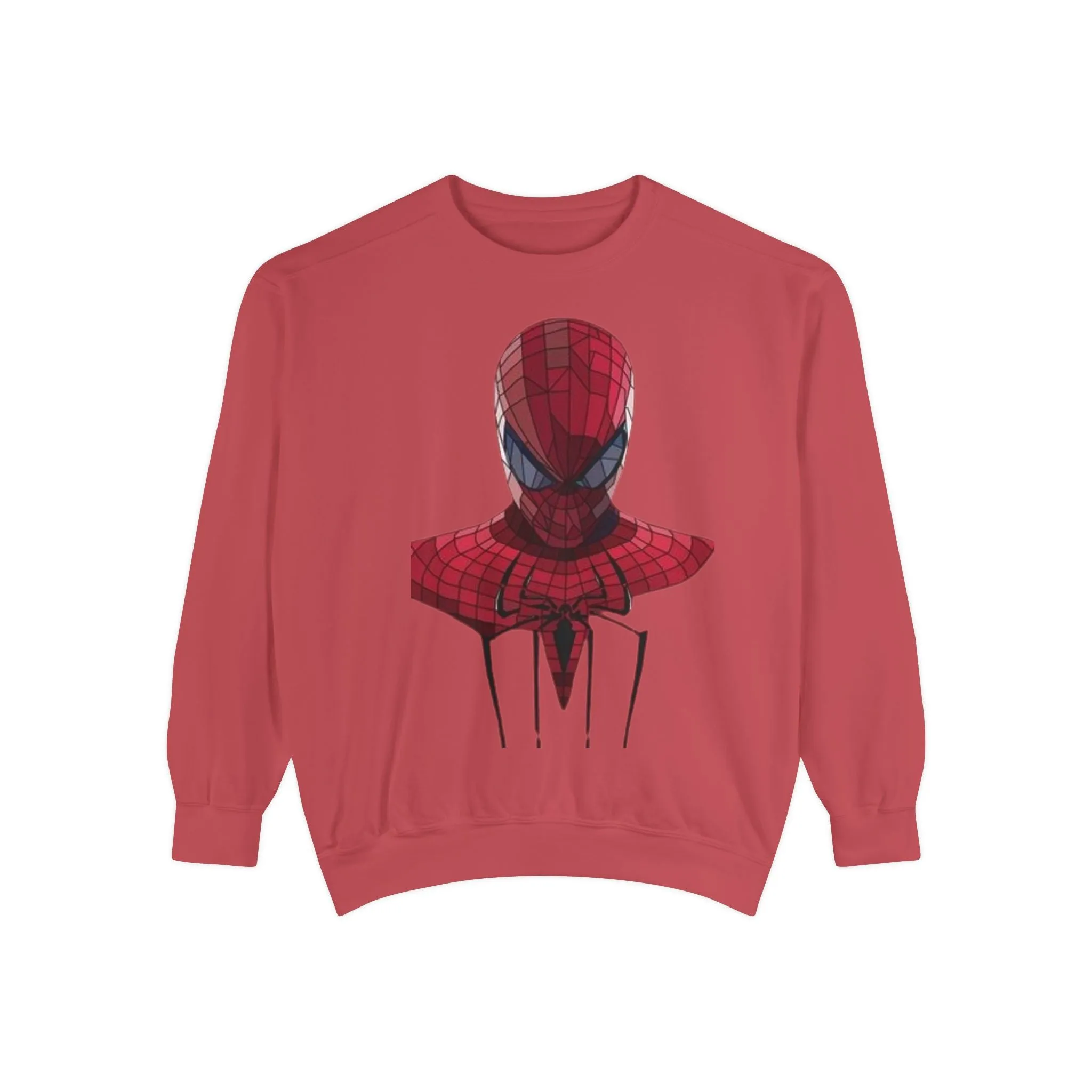 Garment-Dyed Spider-Man Sweatshirt for Fans – Cozy & Stylish Yellow Apparel