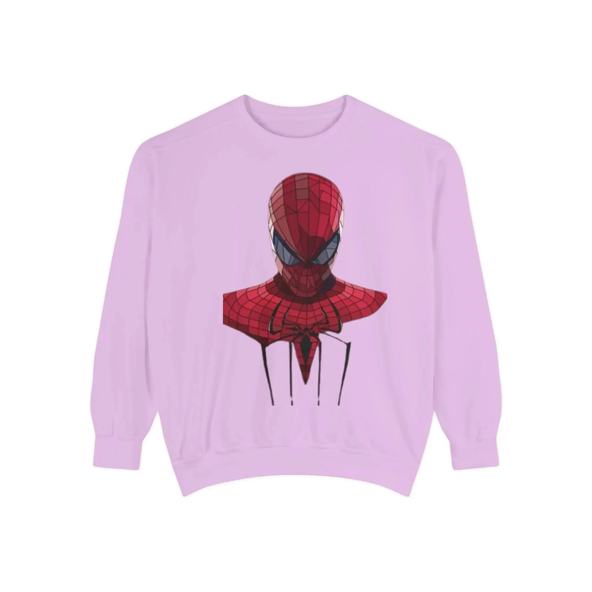 Garment-Dyed Spider-Man Sweatshirt for Fans – Cozy & Stylish Yellow Apparel