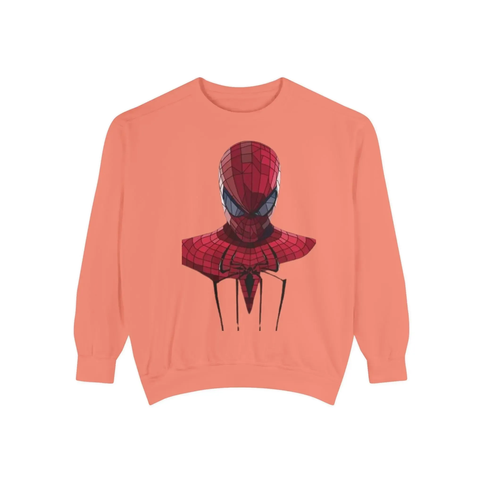 Garment-Dyed Spider-Man Sweatshirt for Fans – Cozy & Stylish Yellow Apparel