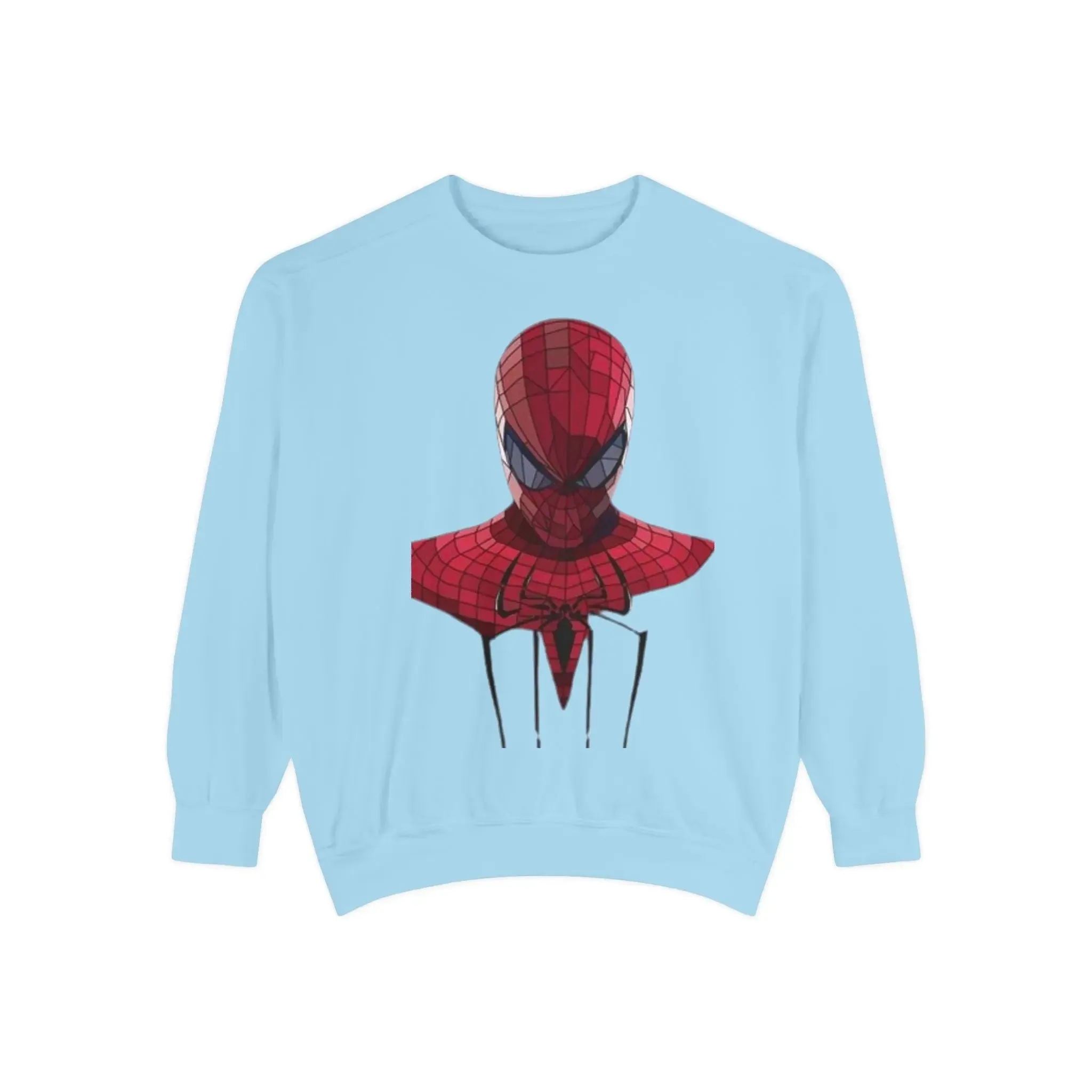 Garment-Dyed Spider-Man Sweatshirt for Fans – Cozy & Stylish Yellow Apparel