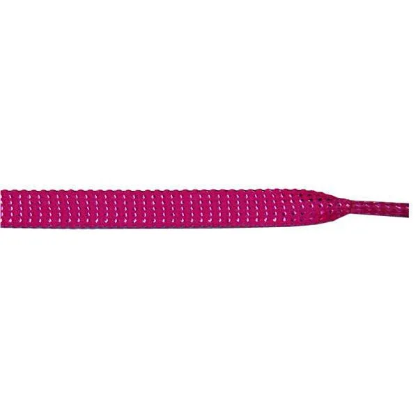 Glitter 3/8" Flat Laces - Hot Pink (1 Pair Pack) Shoelaces