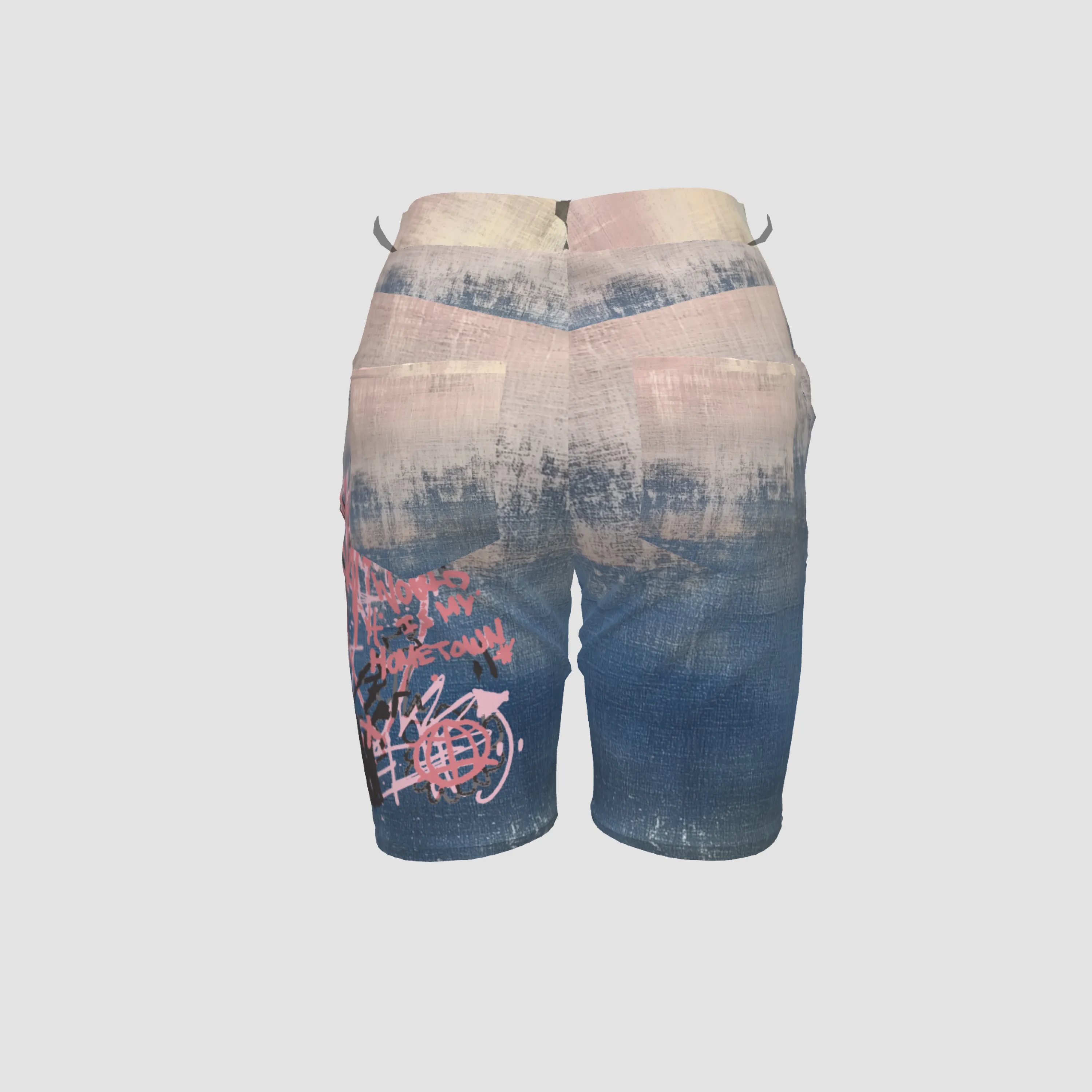 GRAFFITI COTTON SHORTS