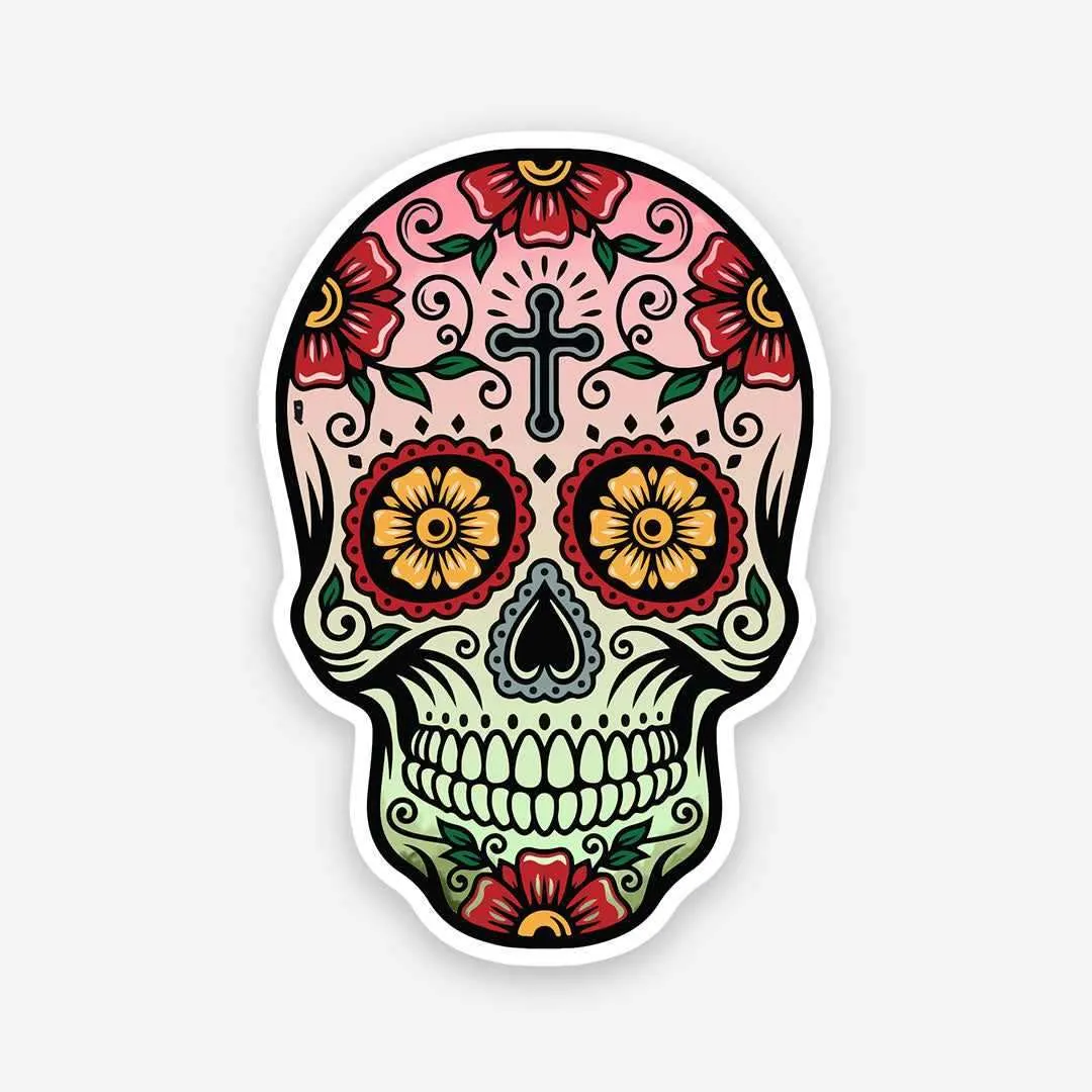 Graffiti skull sticker