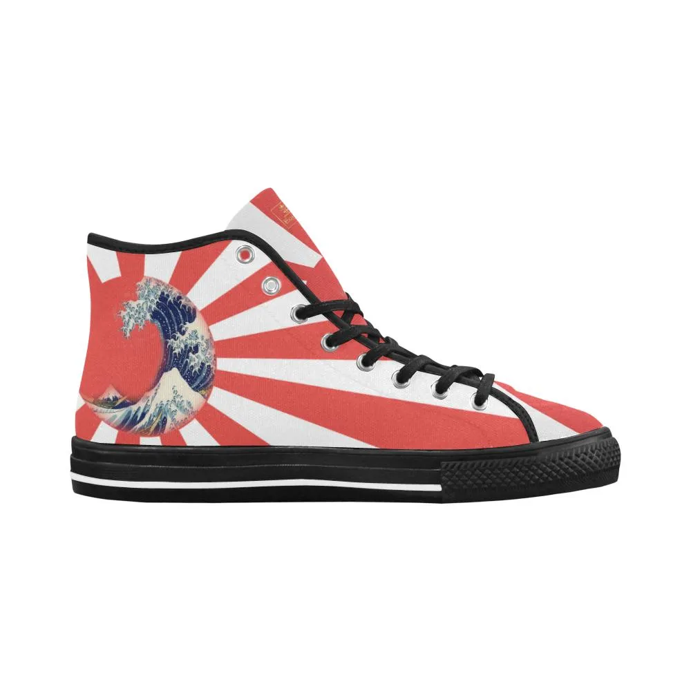 Great Waves of Rising Sun V2 Equil High Tops - Womens