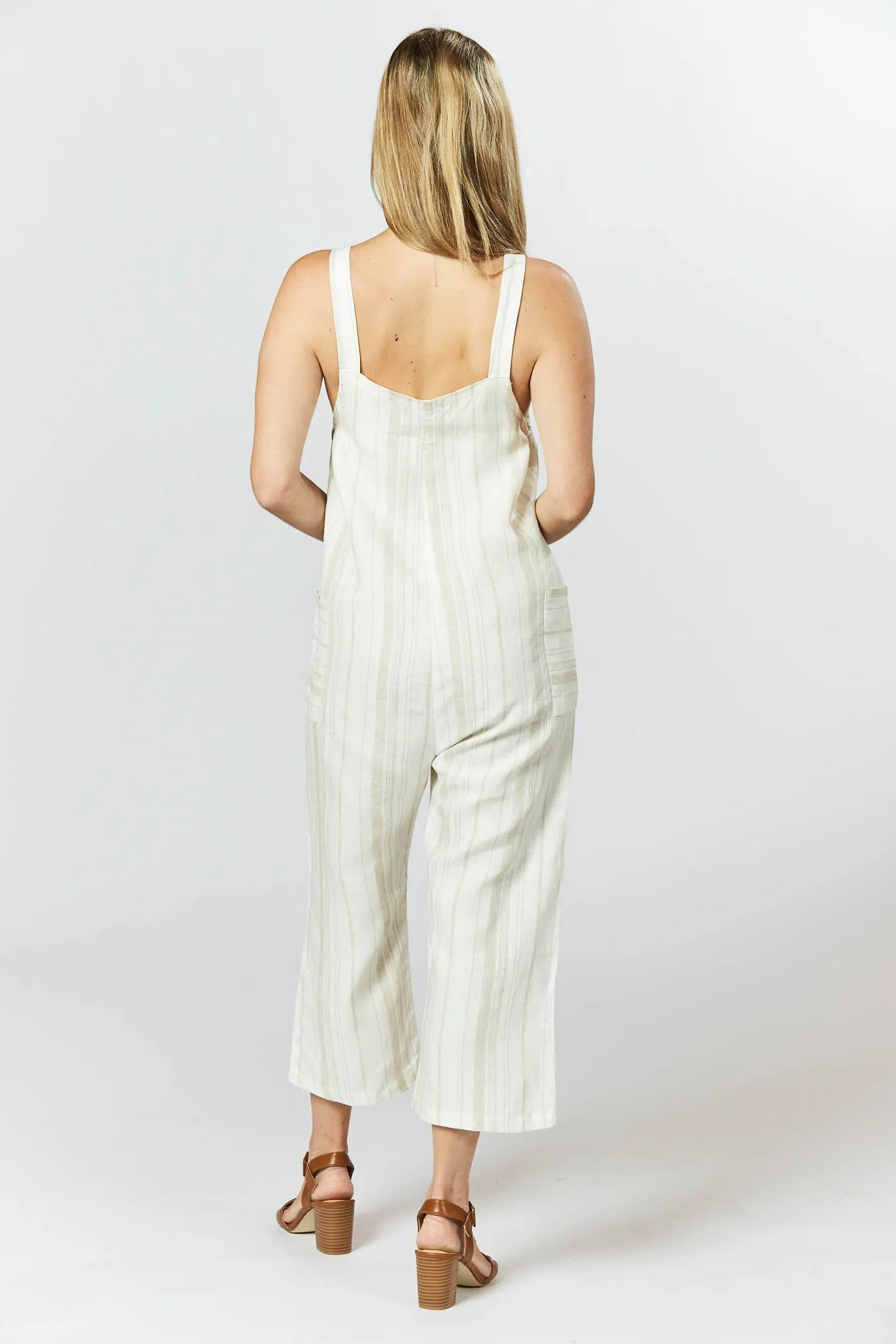 Gypsy Jumpsuit - Sand Stripe