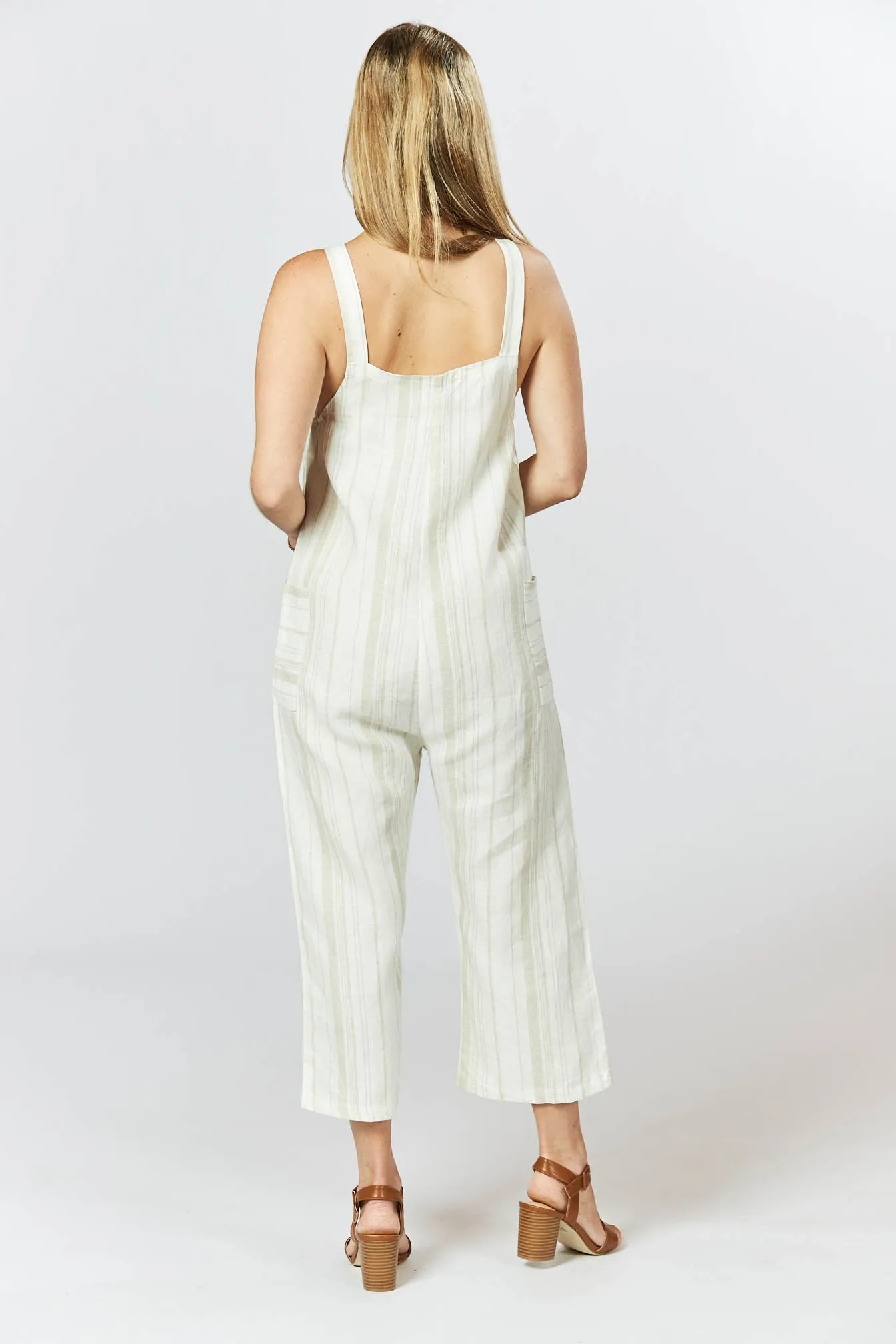 Gypsy Jumpsuit - Sand Stripe