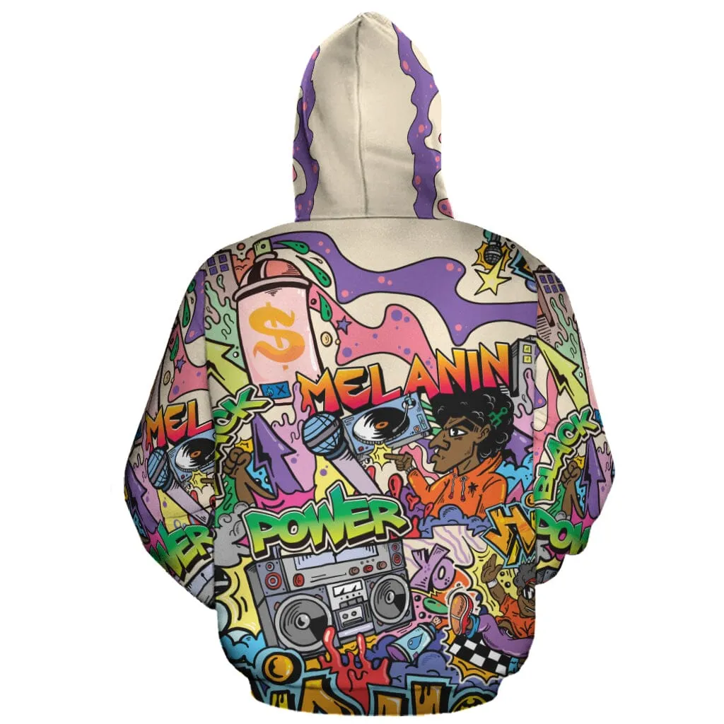 Hip Hop Graffiti Art All-over Hoodie and Joggers Set