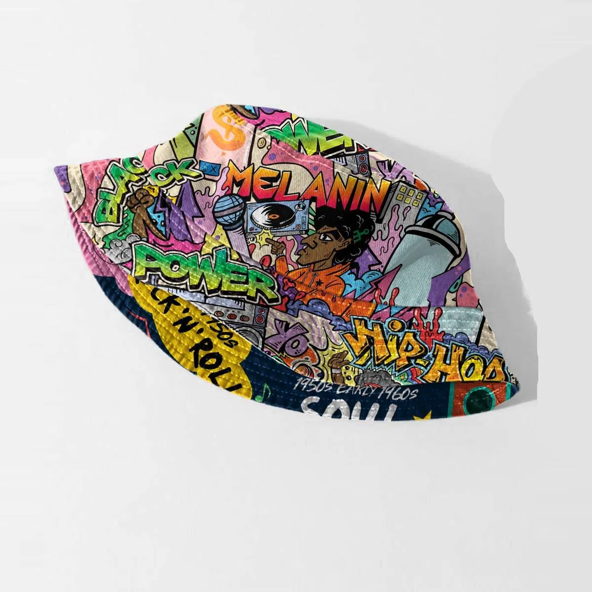 Hip Hop Graffiti Art & Music That Makes Us Proud Reversible Bucket Hat