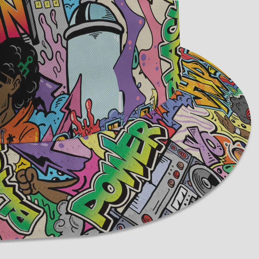 Hip Hop Graffiti Art Bucket Hat