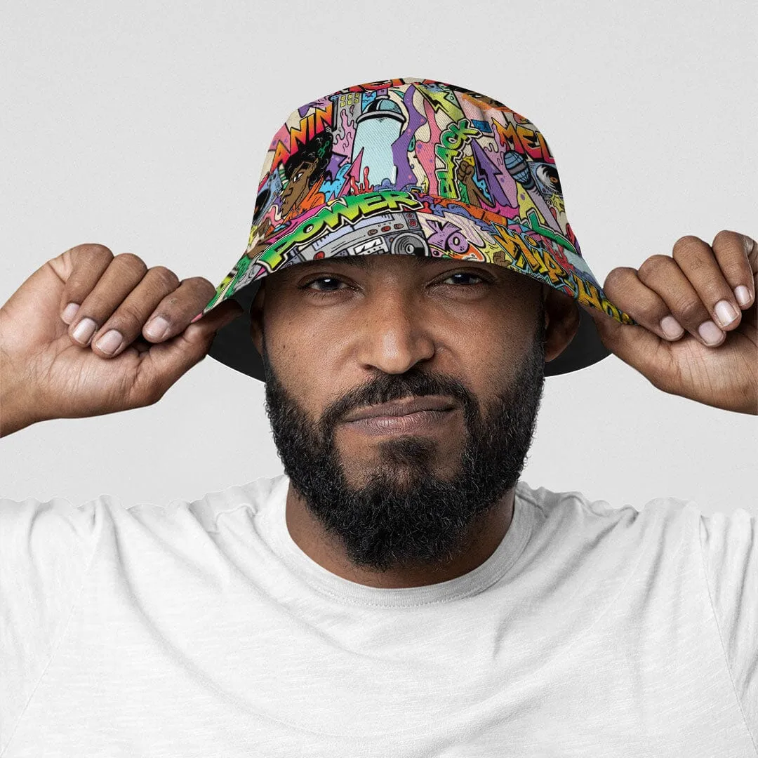 Hip Hop Graffiti Art Bucket Hat