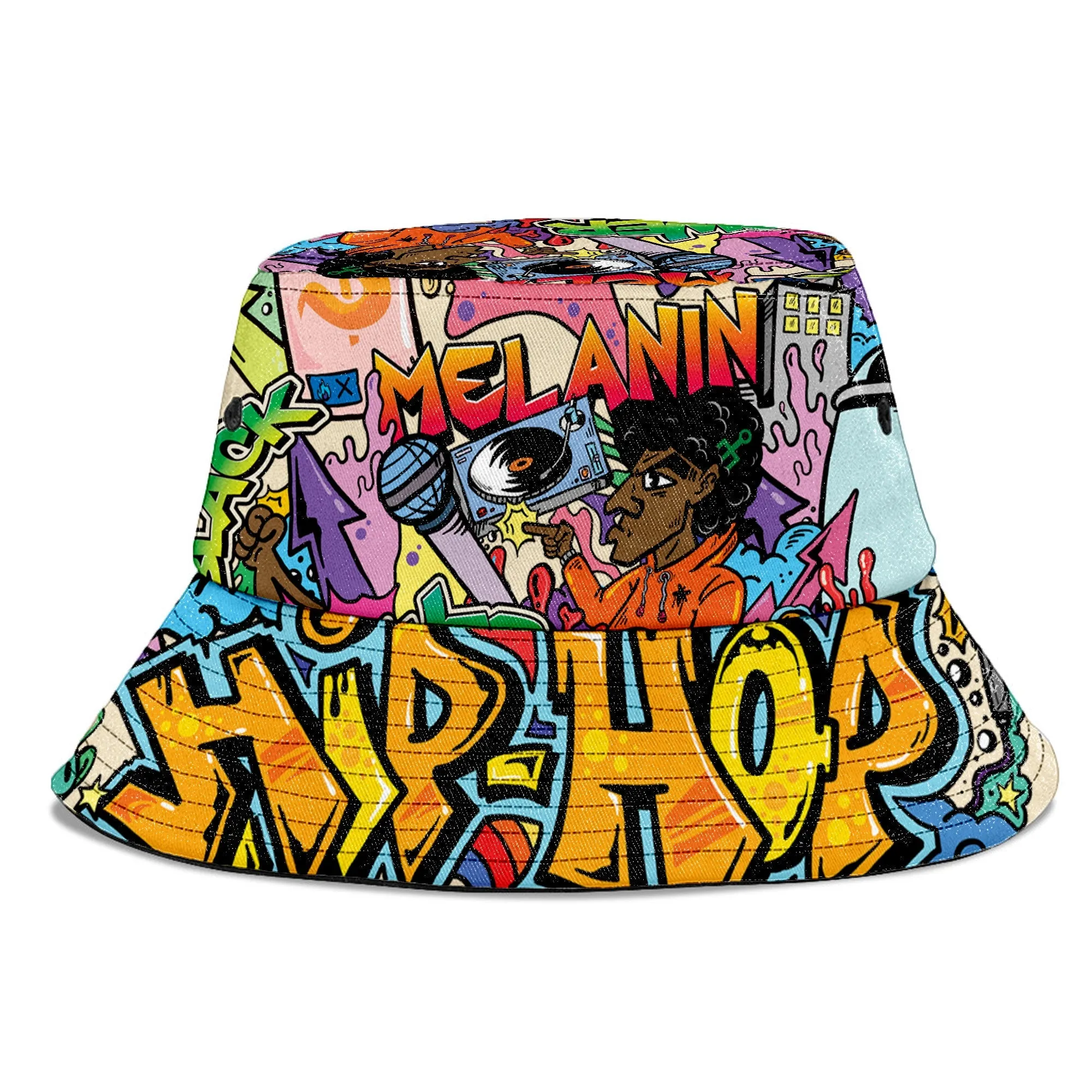 Hip Hop Graffiti Art Bucket Hat