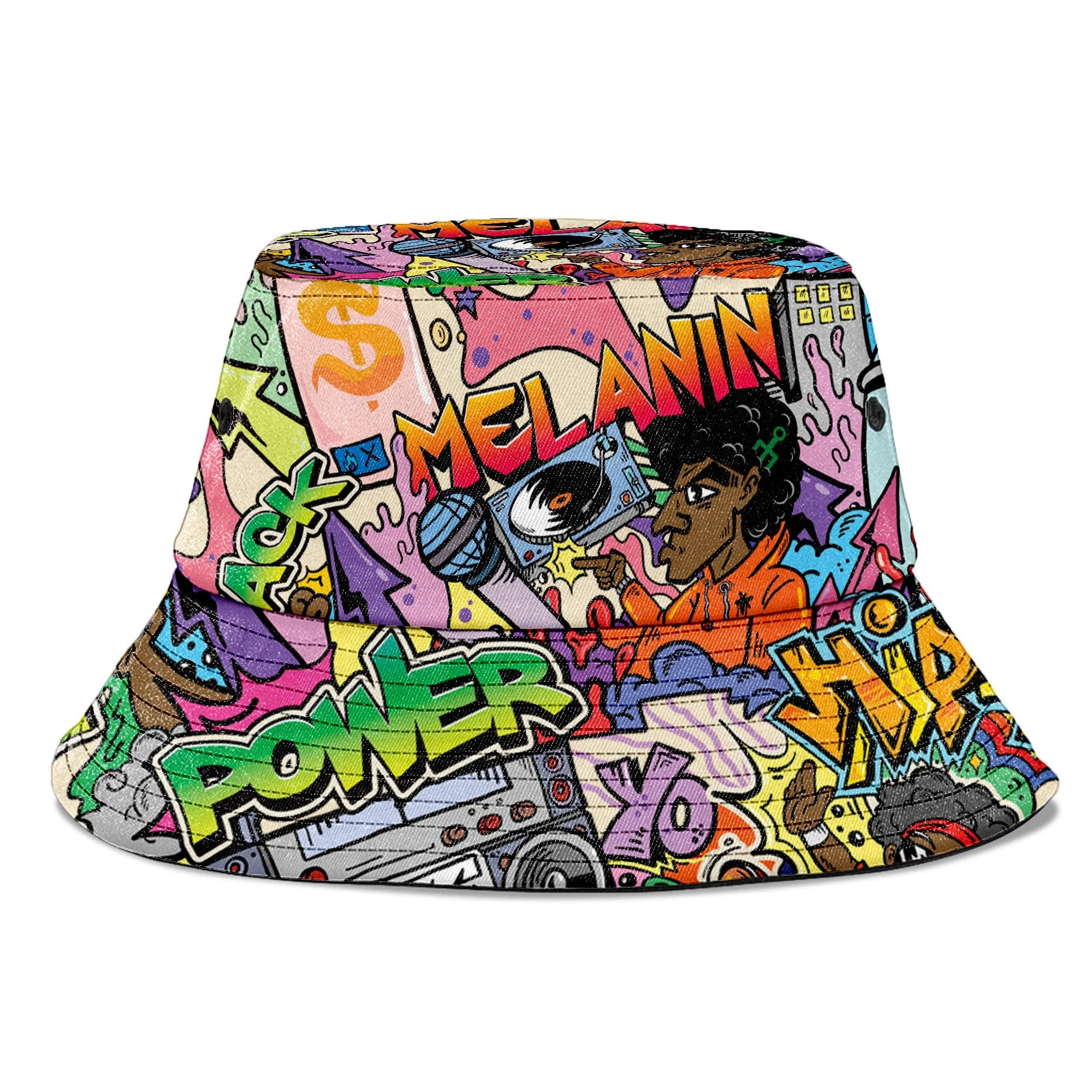 Hip Hop Graffiti Art Bucket Hat