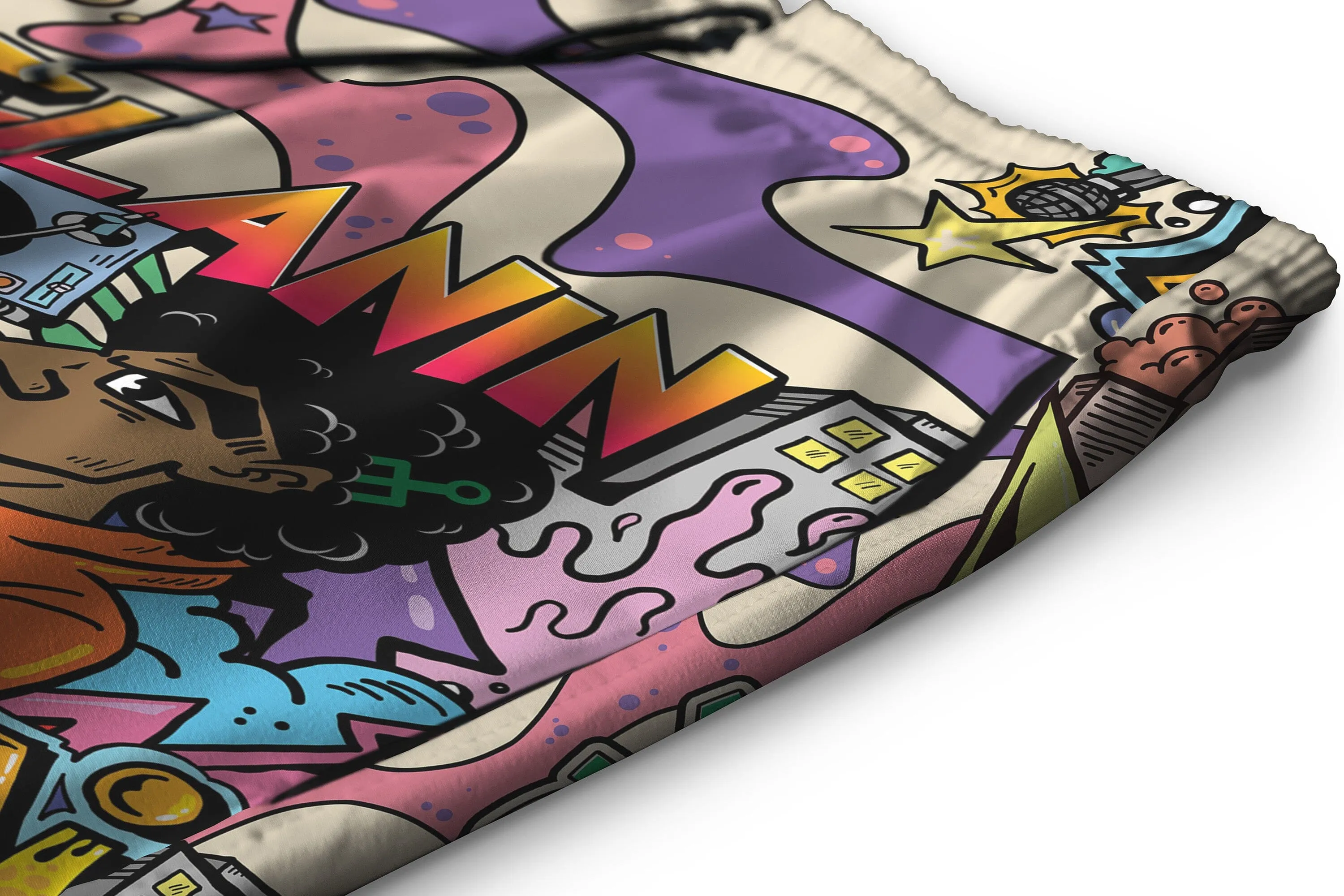 Hip Hop Graffiti Art Shorts