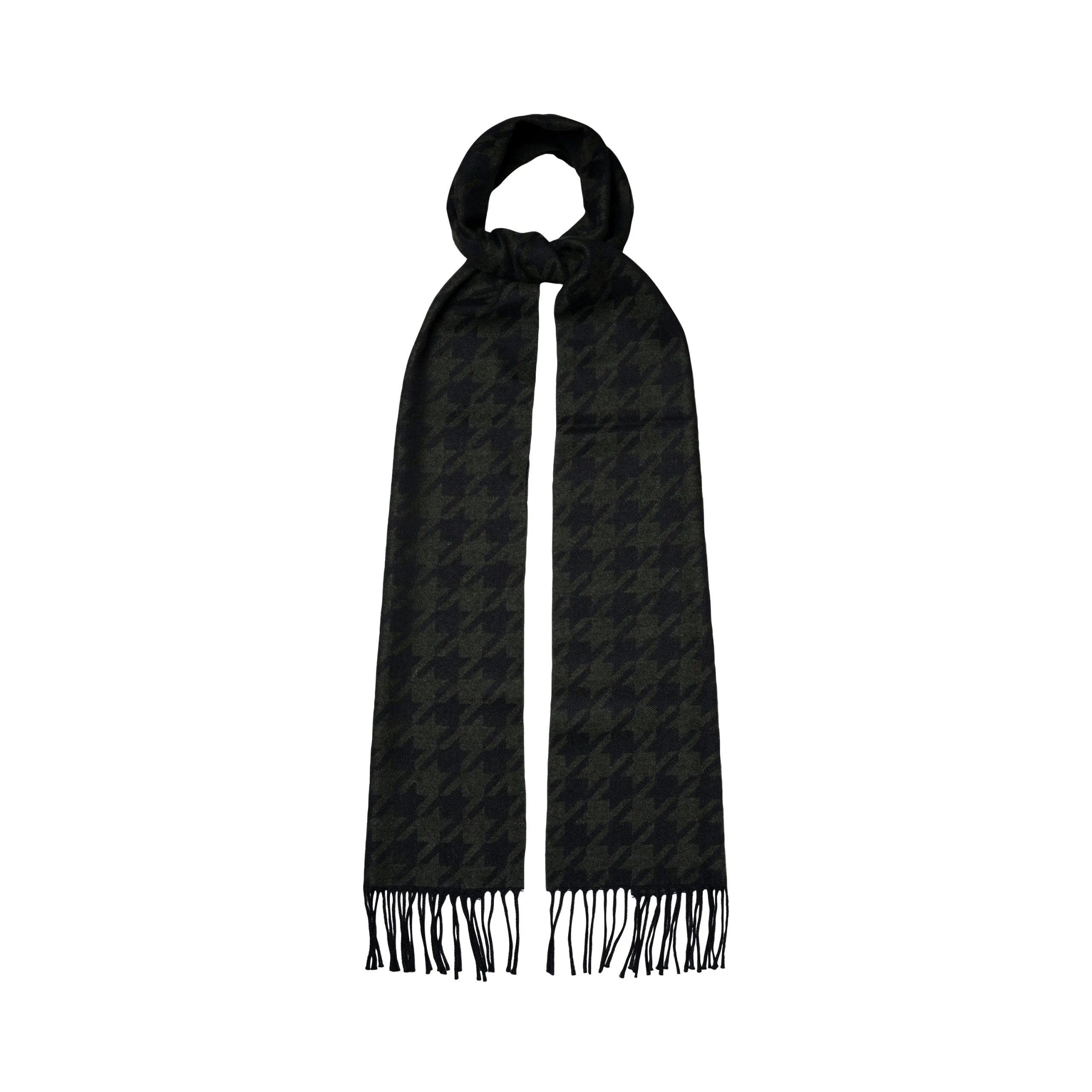 Houndstooth Patterned Scarf