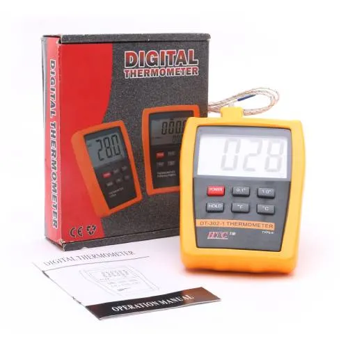 HTC DT-302-1 Digital Thermometer -50°C to 150°C, ±0.5°C Accuracy, LCD Display, Portable