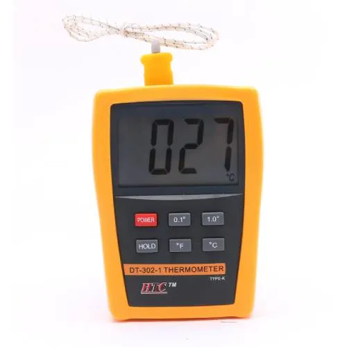 HTC DT-302-1 Digital Thermometer -50°C to 150°C, ±0.5°C Accuracy, LCD Display, Portable