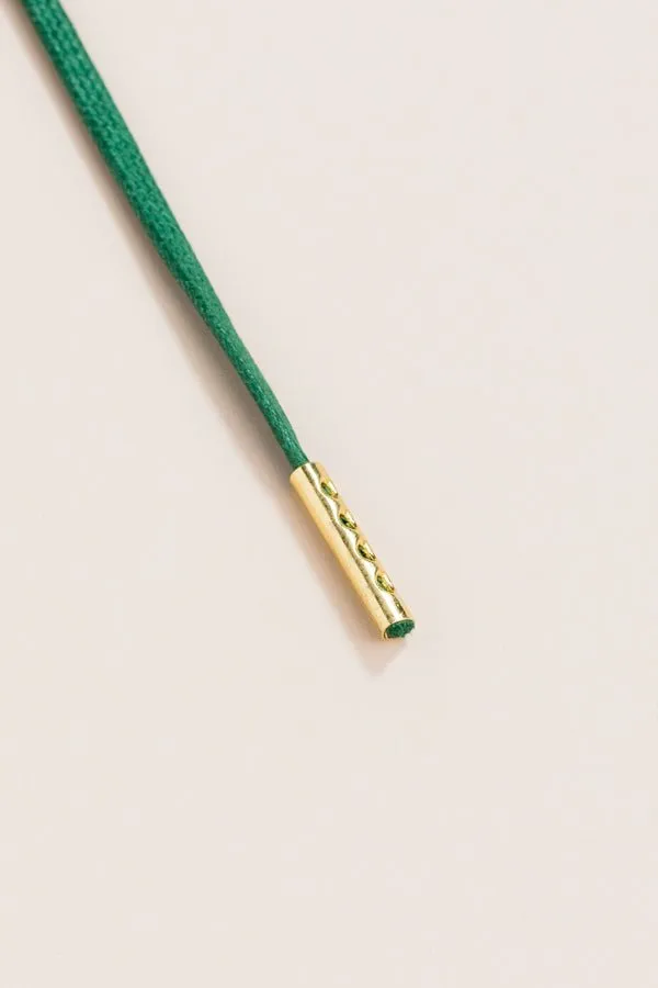 Hunter Green | Round Waxed Shoelaces