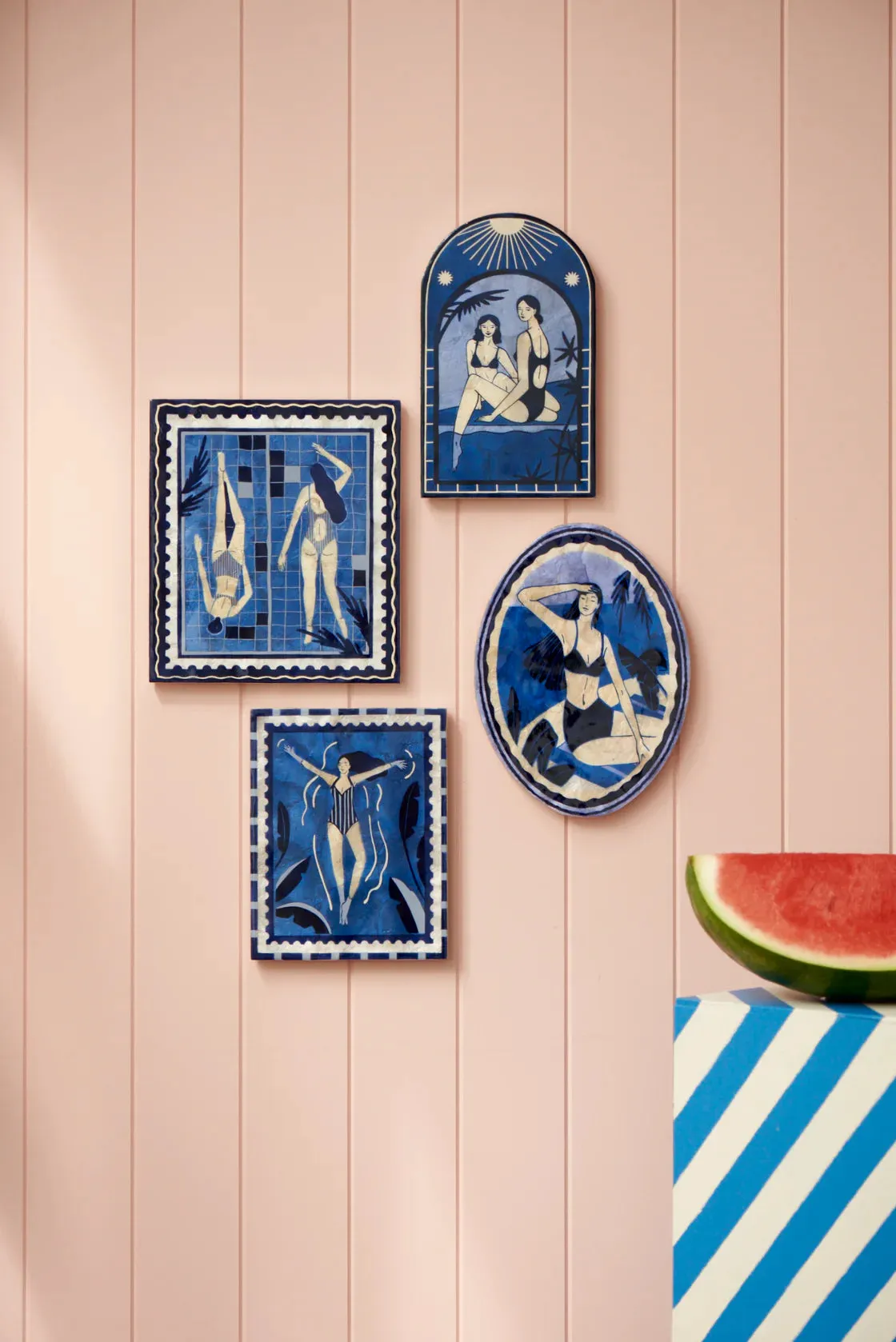 JONES & CO Resort Float Wall Art BLUE