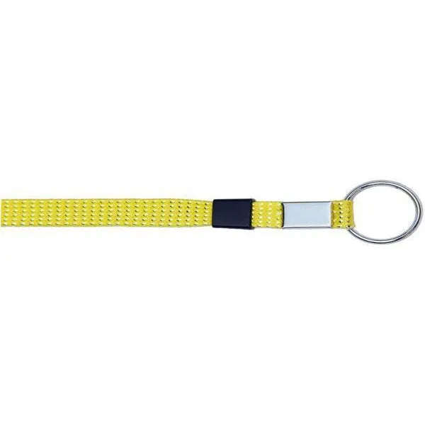 Key Ring Glitter 3/8" - Neon Yellow (12 Pack)