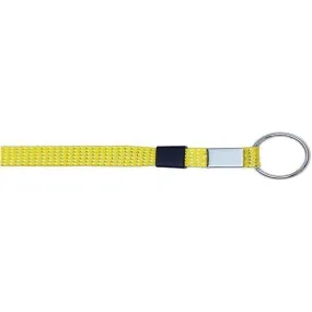 Key Ring Glitter 3/8" - Neon Yellow (12 Pack)