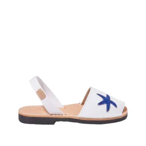 Kids' Basic Leather Menorcan Sandal With Open Toe - Iker 1929