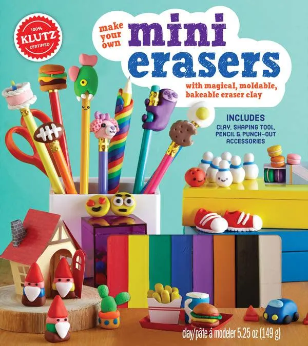 KLUTZ - Make Your Own Mini Erasers (Book and Craft Kit)