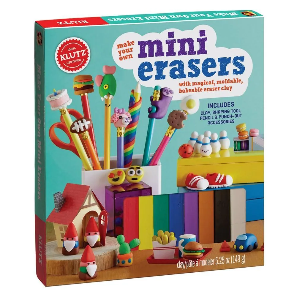 KLUTZ - Make Your Own Mini Erasers (Book and Craft Kit)