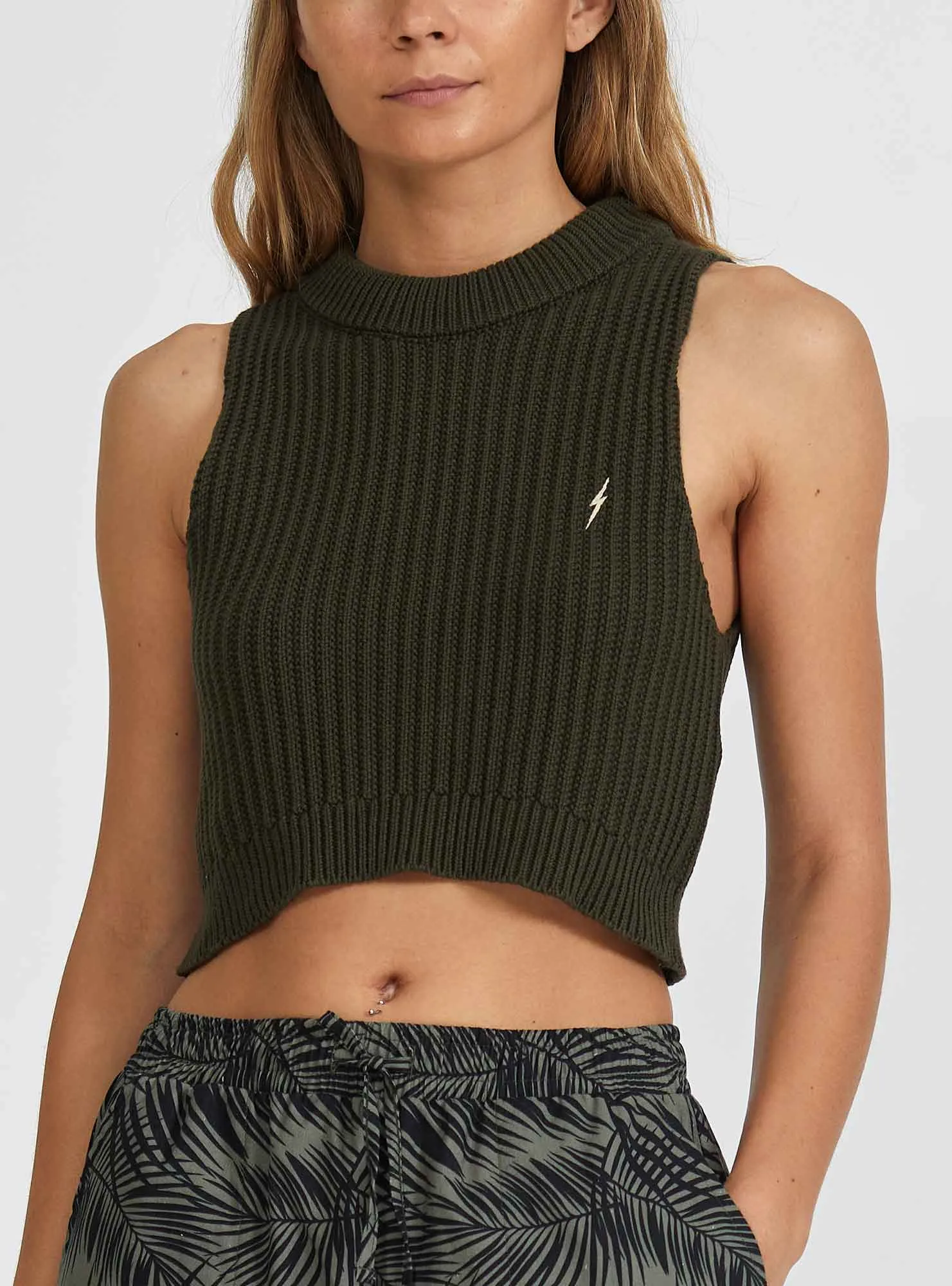 KNITTED CROP TOP