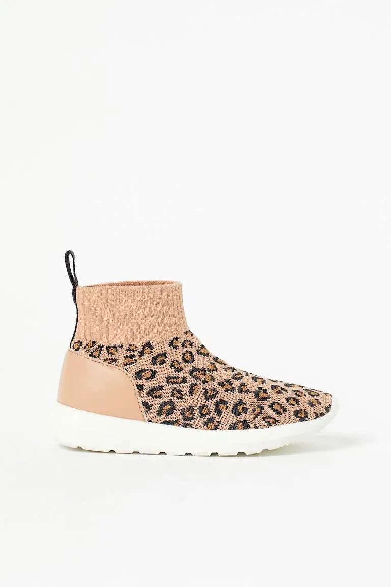 Leopard Print Hightop Sneakers