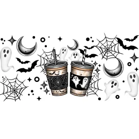 Libbey Can Wrap 16oz -  Ink Transfers | Spooky Coffee