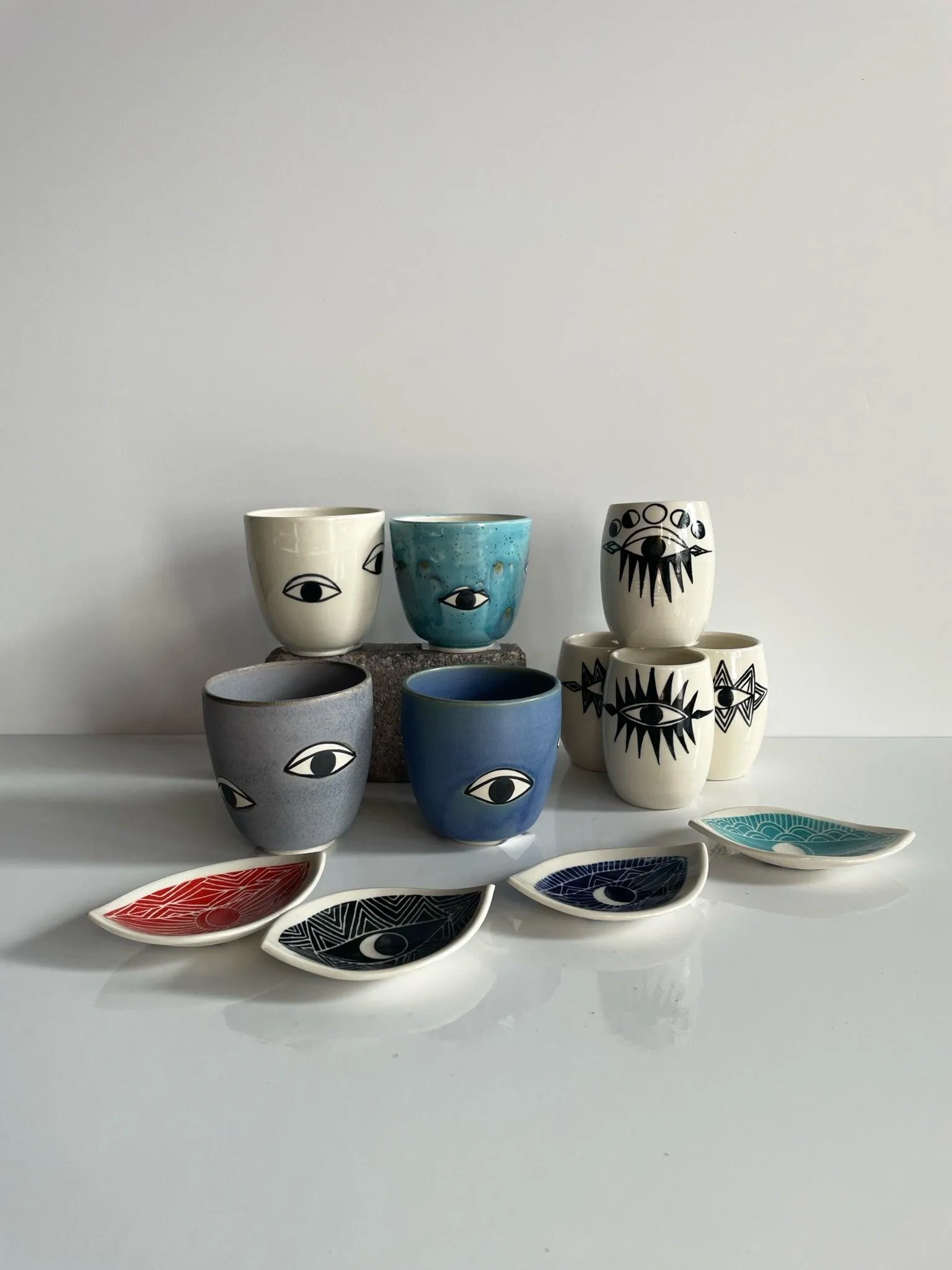 Many Eyes Cup by Demetria Chappo Ceramics