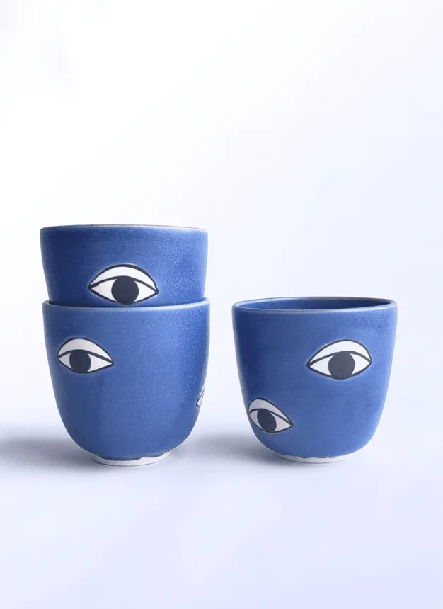 Many Eyes Cup by Demetria Chappo Ceramics