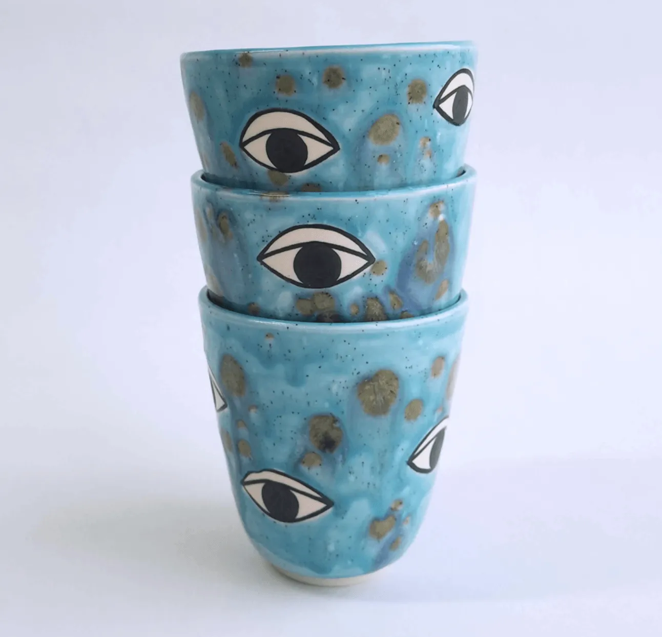 Many Eyes Cup by Demetria Chappo Ceramics