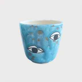 Many Eyes Cup by Demetria Chappo Ceramics