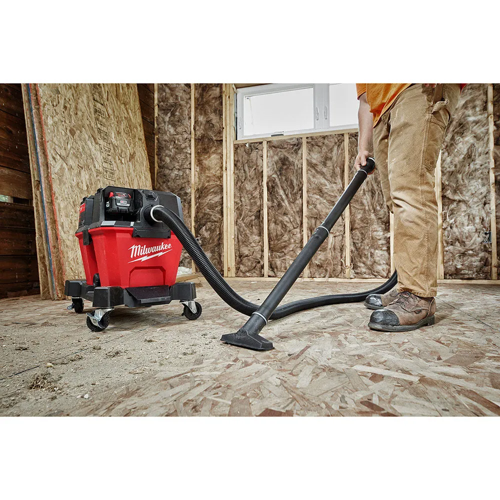 Milwaukee 0910-20CC M18 FUEL 6 Gal Wet/Dry Vacuum w/ AIR-TIP Bristle/Crevice Kit