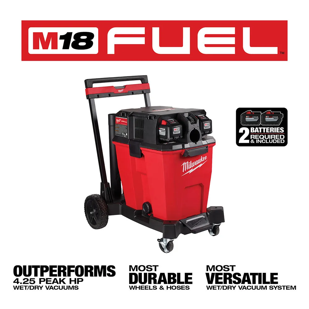 Milwaukee 0930-22HDB M18 FUEL 18V 12 Gallon Wet/Dry Vacuum Kit w/ Air-Tip Kit