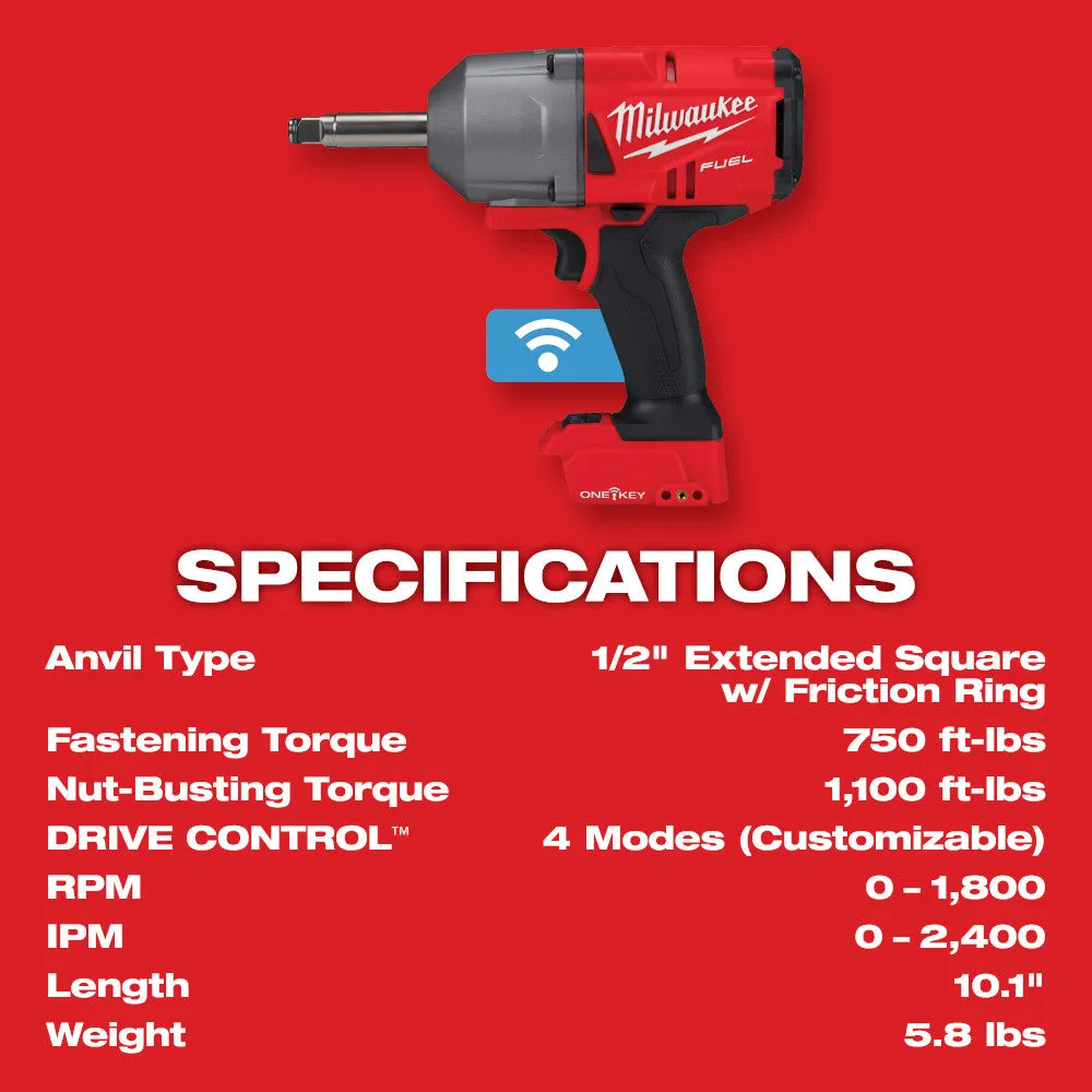 Milwaukee 2769-22R M18 FUEL 18V 1/2" ONE-KEY Controlled Torque Impact Wrench Kit