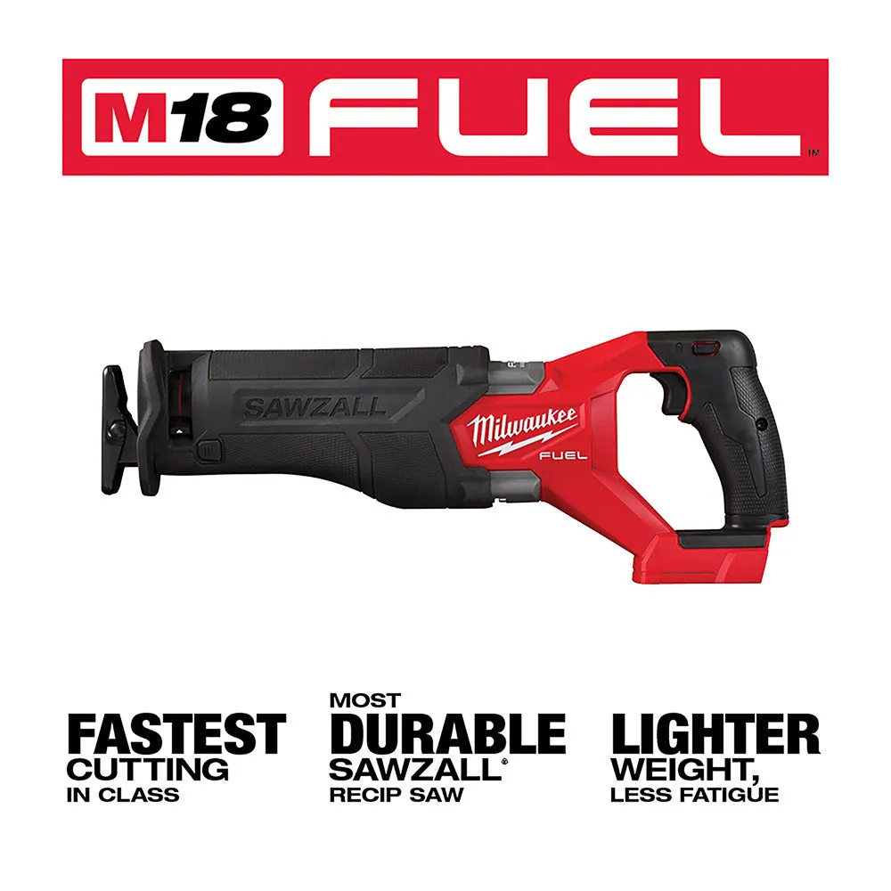 Milwaukee 2821-20 M18 FUEL 18V SAWZALL Li-Ion Reciprocating Saw - Bare Tool