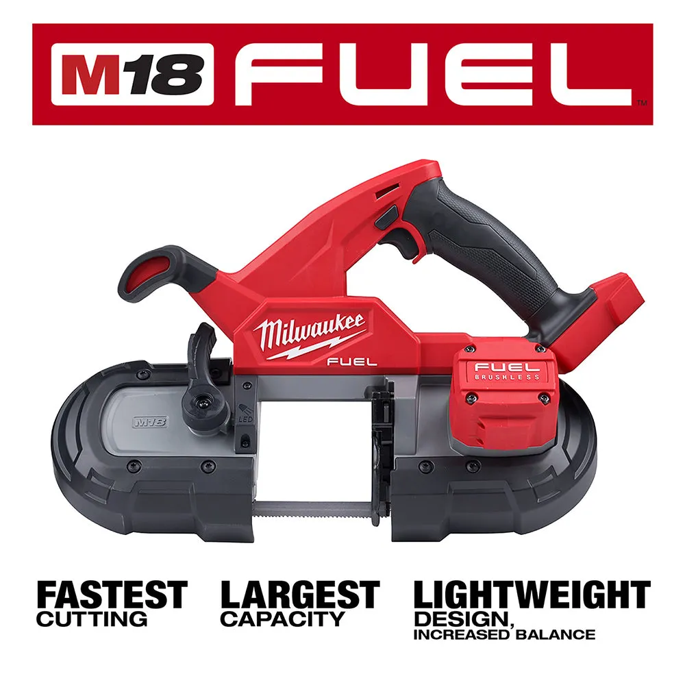 Milwaukee 2829-20B8F M18 FUEL 18V Li-Ion Compact Band Saw w/ 8AH Forge Battery