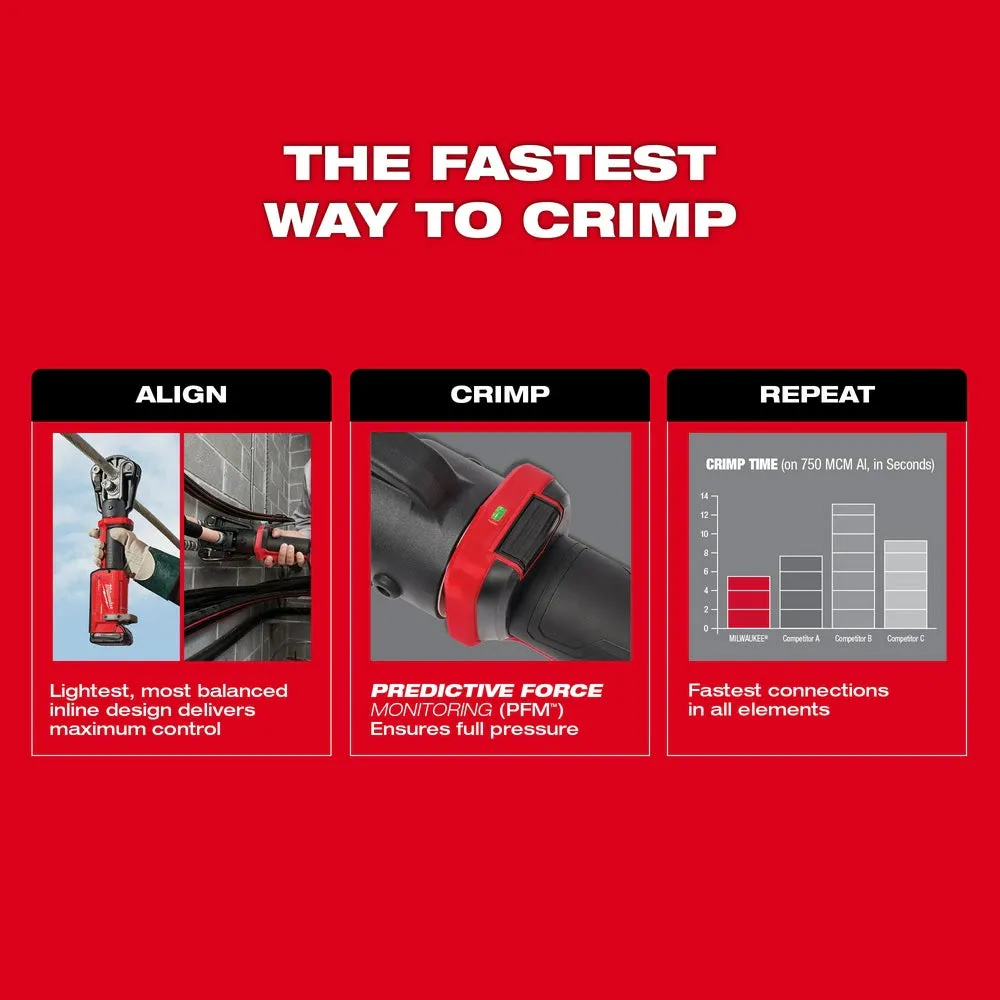 Milwaukee 2878-22 M18 FORCE LOGIC 12T Latched Linear Crimper