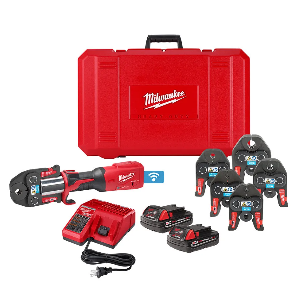 Milwaukee 2922-22M M18™ FORCE LOGIC™ Press Tool w/ ONE-KEY™ w/ ¼” – 7/8” Streamline™ ACR Press Jaws