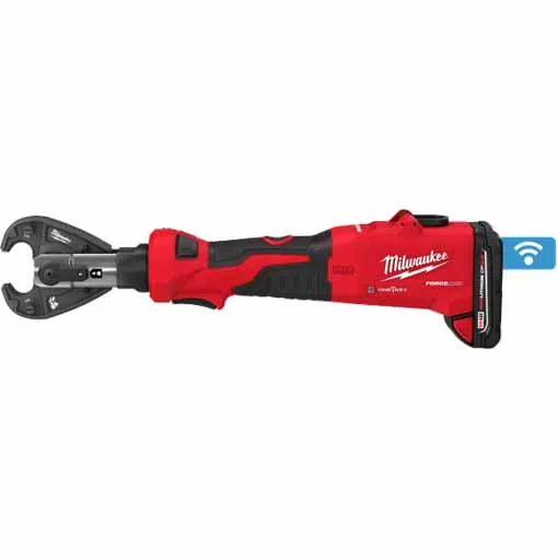 Milwaukee 2978-22 M18™ FORCE LOGIC™ 6T Linear Utility Crimper Kit w/ Snub Nose Jaw