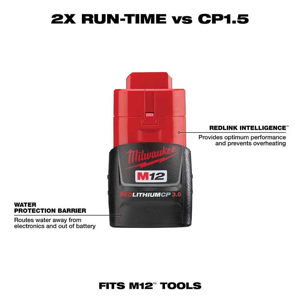 Milwaukee 48-11-2430 M12 REDLITHIUM 3.0 Compact Battery Pack