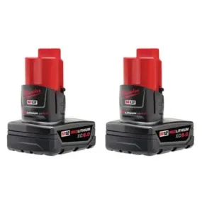 Milwaukee 48-11-2462 M12™ REDLITHIUM™ XC6.0 Battery - 2 Pack