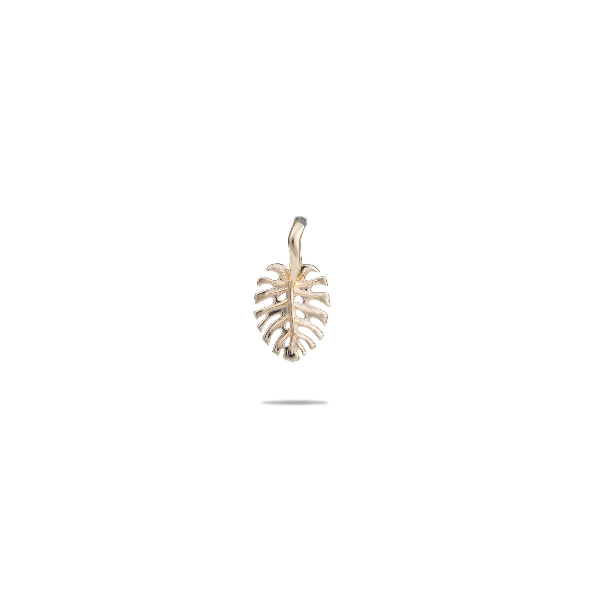 Monstera Pendant in Gold - 13.5mm