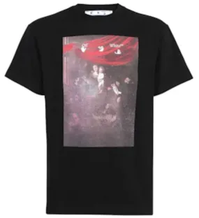 Off-White Sprayed Caravaggio S/S Oversized Black T-Shirt