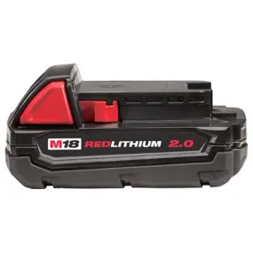 Open Box -  Milwaukee 48-11-1820 M18 18-Volt Lithium-Ion 2.0 Ah Compact Battery