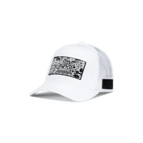 PARTCH Pop Love Trucker Hat White with Swarovski Crystals